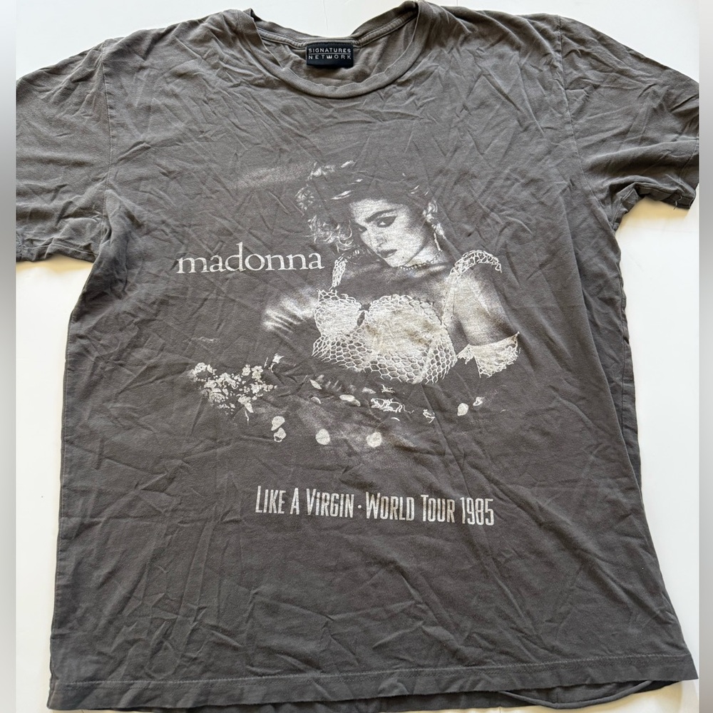Vintage Madonna Like A Virgin Tour Graphic Tee M